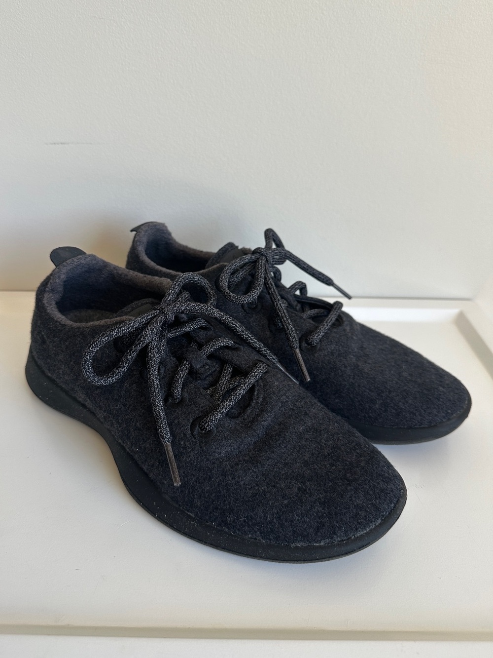 Allbirds Wool Runners Women’s Size 8 Black Sneakers 0319 NV1